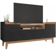 Rack para tv 60 polegadas casa d adria preto/noce Rack para tv 60 polegadas casa d adria preto/noce