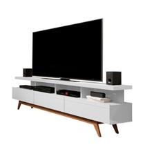 Rack para TV 70" 3 Gavetas Pes de Madeira Vivare Wood 1,80 Giga Moveis