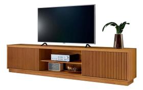Rack Para Tv 70 Polegadas Ripado 2 Portas Valencia Naturalle