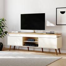 Rack para TV 75 Pol. Kaia com 2 Portas com LED - Off White