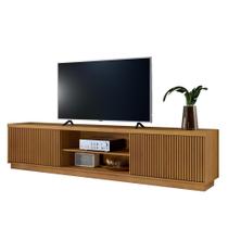 Rack Para Tv 75 Polegadas Ripado 2 Portas Valencia Naturalle