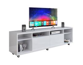 Rack para TV Arizona 1.8 1P Branco Brilho - MoveisAqui