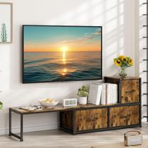 Rack para TV até 32 36 39 40 42 46 47 50 Polegadas Nicho Decorativo Prateleira Parede Sala Estar Moderna, Preto