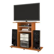 Rack para TV até 32 Polegadas 2 Prateleiras Cipó 90cm Cinamomo/Off White - JCM Movelaria Rack para TV até 32 Polegadas 2 Prateleiras Cipó 90cm Cinamomo/Off White - JCM Movelaria