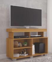 Rack Para Tv Até 32'' Prateleiras E Nichos Slim Cor Nature