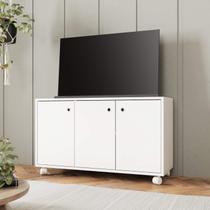 Rack para TV até 40 Polegadas 90cm com 3 Portas e Rodízio BRV Móveis