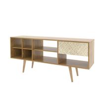 Rack Para TV Até 42 Polegadas 136x59,5x33 cm Natural/Palha