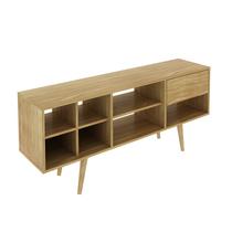 Rack Para TV Até 42 Polegadas 136x59,5x33 cm Natural