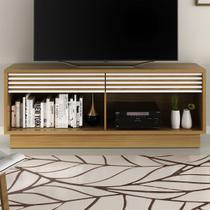 Rack para TV Até 42 Polegadas 2 Gavetas Natural/Off White Ra2003 - Tecno Mobili Rack para TV Até 42 Polegadas 2 Gavetas Natural/Off White Ra2003 - Tecno Mobili