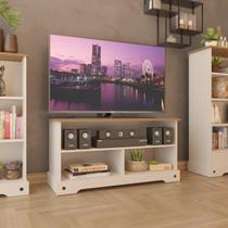 Rack para TV até 42 Polegadas Com 3 Nichos Smile Rack para TV até 42 Polegadas Com 3 Nichos Smile