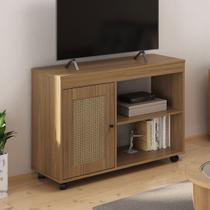 Rack para TV Até 42 Polegadas Rio 1 Porta Carvalho - Pnr Móveis