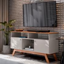 Rack para TV Até 43 Polegadas Amsterdã 2 Portas 1 Prateleira Off White/Nature - Tebarrot