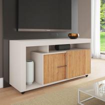 Rack para TV Até 43 Polegadas Padua 2 Portas de Abrir Off White/Mel