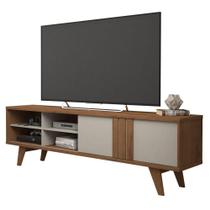 Rack para TV até 50" 2 Portas de correr Paraty Permobili Savana/Off White Rack para TV até 50" 2 Portas de correr Paraty Permobili Savana/Off White