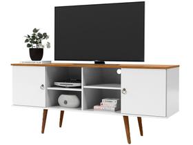 Rack para TV até 50” 2 Portas Retrô com Pés Palito - Patrimar Estrela