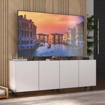 Rack para TV até 50 Polegadas com 4 Portas e Rodízios Multimóveis MP1069
