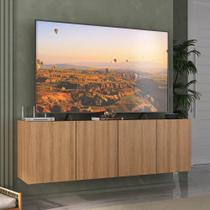 Rack para TV até 50 Polegadas com 4 Portas Suspenso Multimóveis MP1070 Rack para TV até 50 Polegadas com 4 Portas Suspenso Multimóveis MP1070