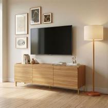 Rack para TV Até 50 Polegadas Curve 3 Portas Lamina Mel - Brv