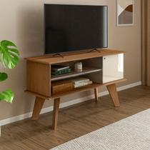 Rack para TV Até 50 Polegadas Frank Cinamomo/Off White - Artely Rack para TV Até 50 Polegadas Frank Cinamomo/Off White - Artely