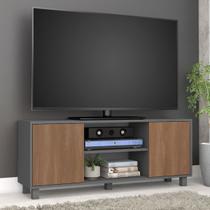 Rack para TV Até 50 Polegadas Luka 2 Portas Grafite/Manchester - Fellicci Rack para TV Até 50 Polegadas Luka 2 Portas Grafite/Manchester - Fellicci