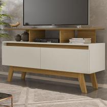Rack para TV Até 50 Polegadas Mansell 2 Portas Cinamomo/Off-White - Pnr Móveis
