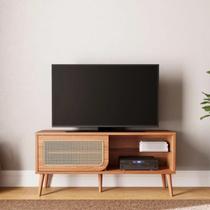 Rack para TV até 55' 1 Porta de Correr 135x62cm 100% MDF Freijó Dalla Costa