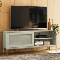 Rack para TV até 55 Polegadas 1 Porta Buriti Olivar Móveis Rack para TV até 55 Polegadas 1 Porta Buriti Olivar Móveis