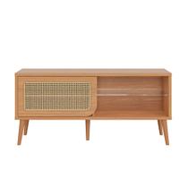 Rack para TV Até 55 Polegadas 1 Porta Curve Freijó - Dalla Costa