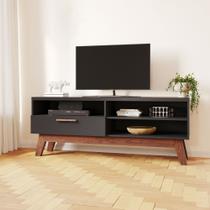Rack para TV até 55 Polegadas 1 porta Lín - Preto
