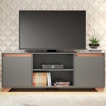 Rack para TV Até 55 Polegadas Benevello 2 Portas 2032 Grafite - Quiditá Móveis