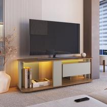 Rack para Tv até 55 Polegadas com 1 Gaveta e Iluminação em Led Rgb Ra0136