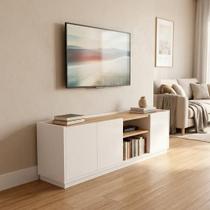 Rack para TV até 55 Polegadas MDF 130cm Home Sala Moderna