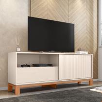 Rack para Tv até 55 Polegadas Porta com Textura Microrripada Pés Cavalete Mondrian 1.5 Rack para Tv até 55 Polegadas Porta com Textura Microrripada Pés Cavalete Mondrian 1.5