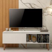 Rack Para Tv Ate 55 Polegadas Retro Cor Branco 1 Porta