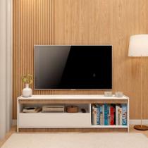 Rack Para Tv Ate 60 Branco Com Porta Basculante Branco