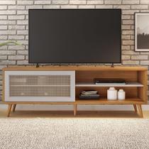 Rack para TV Até 60 Polegadas 1 Porta Freijó Trend/Off White Nt1175 - Notável - Notável Móveis