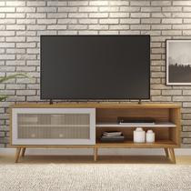 Rack para TV até 60 Polegadas 1 Porta Rattan Palhinha NT 1175