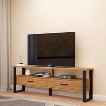 Rack para TV até 60 Polegadas 180cm 100% MDF 2 Gavetas Pradel