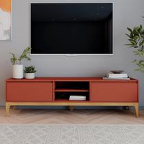 Rack para TV até 60 Polegadas 180cm 2 Portas Retrô Bento Yescasa Rack para TV até 60 Polegadas 180cm 2 Portas Retrô Bento Yescasa