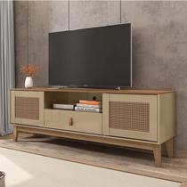 Rack para tv até 60 polegadas esmeralda casa d champagne/cedro