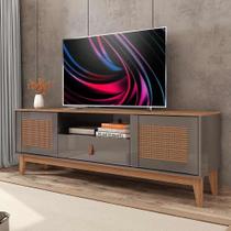 Rack para tv até 60 polegadas esmeralda casa d cinza/noce