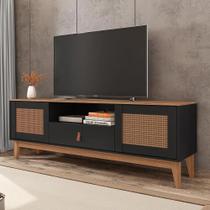 Rack para tv até 60 polegadas esmeralda casa d preto/noce