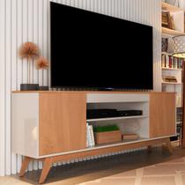 Rack Para Tv ate 60 Polegadas Off White / Nature - Malibu Wood