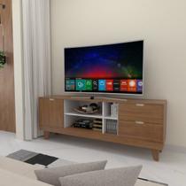 Rack para TV Até 60 Polegadas Oklahoma 1 Porta 2 Gavetas Pinho/Off White - Pnr Móveis