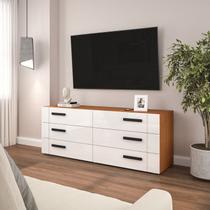 Rack para TV até 65 Polegadas 150,1cm Comoda com 6 Gavetas Lisboa