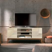 Rack para TV até 65 Polegadas 160cm Pés em Madeira Maciça 2 Portas Titan