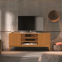 Rack para TV até 65 Polegadas 160cm Pés em Madeira Maciça Titan