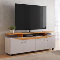 Rack para TV até 65 Polegadas 169cm Elogio Candian Branco Off/Cinamomo Rack para TV até 65 Polegadas 169cm Elogio Candian Branco Off/Cinamomo
