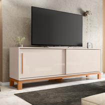 Rack para TV até 65 Polegadas 179,4cm Portas com Textura Microrripada Cavalete Mondrian 1.8 Rack para TV até 65 Polegadas 179,4cm Portas com Textura Microrripada Cavalete Mondrian 1.8