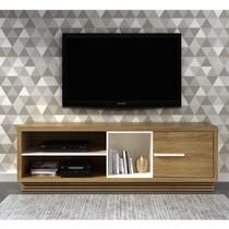 Rack para TV até 65 Polegadas 180cm 1 Nicho 2 Prateleiras 1 Porta